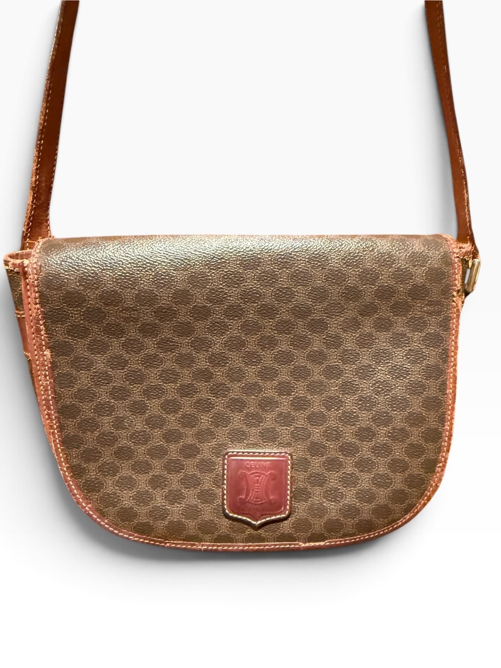 Celine Macadam Patterned Crossbody Shoulder Bag
